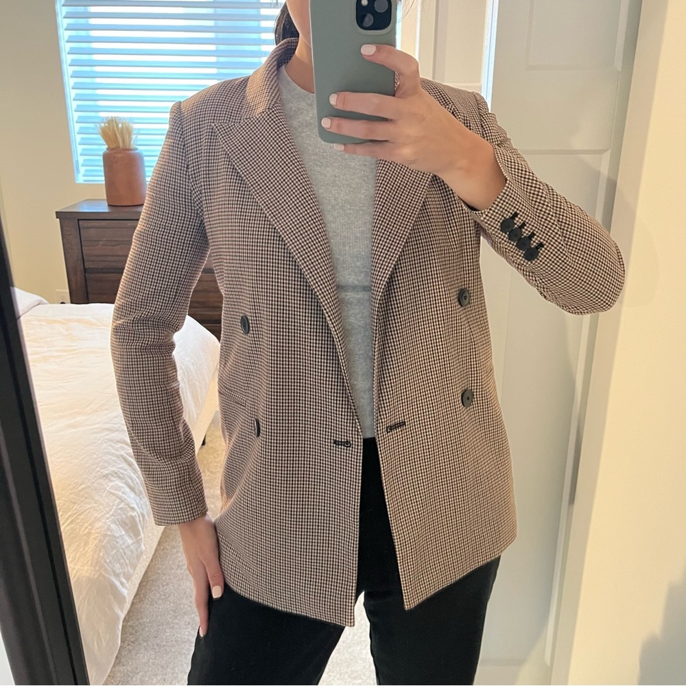 NWOT Chelsea 28 Plaid Blazer, XS